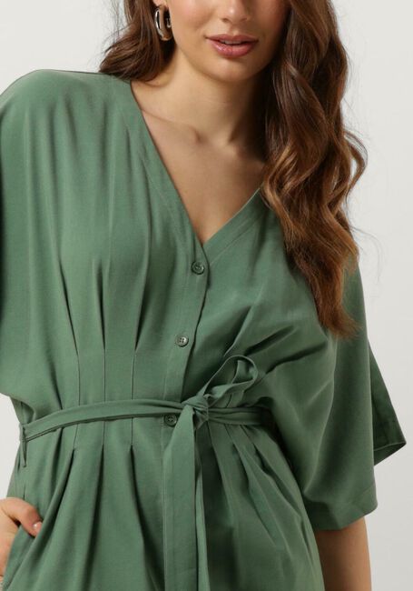 Groene ANOTHER LABEL Midi jurk LOUISA DRESS S/S - large