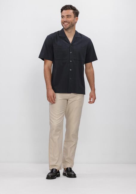 Donkerblauwe JC RAGS Casual overhemd CASUAL SHIRT AARON WRINKLE - large