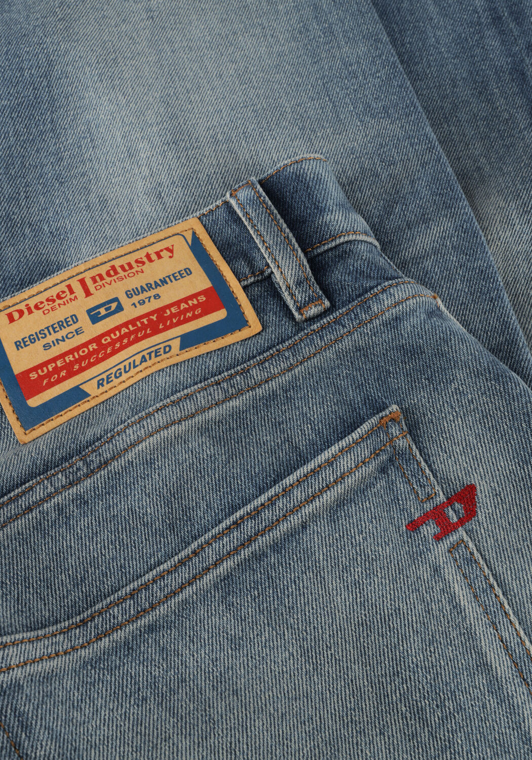 Blauwe DIESEL Slim fit jeans 2019 D-STRUKT - large