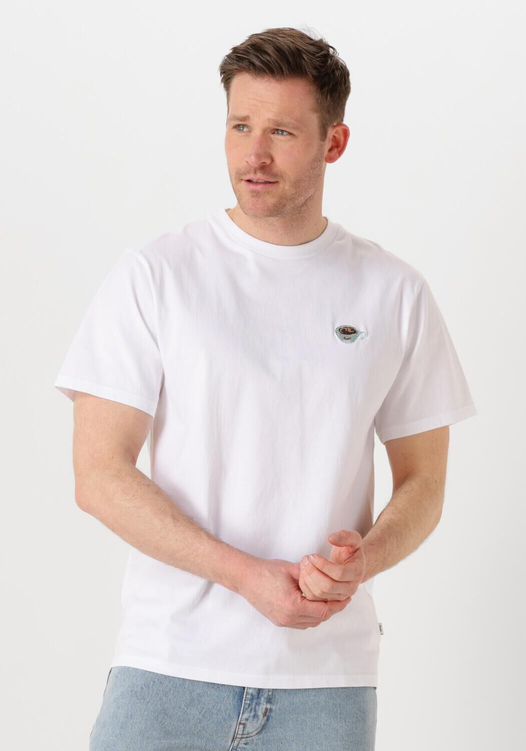 FORÉT Forét Heren Polo's & T-shirts Element T-shirt Wit