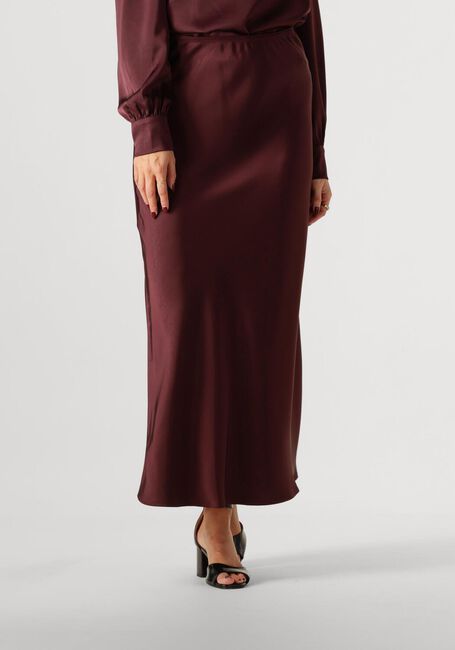 Bordeaux NEO NOIR Maxirok VICKY HEAVY SATEEN SKIRT - large