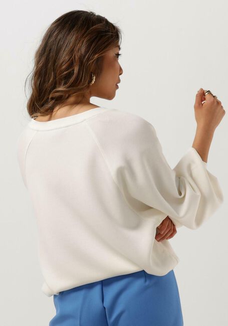 Witte MSCH COPENHAGEN Trui NELINA IMA Q RAGLAN V NECK SWEATSHIRT - large
