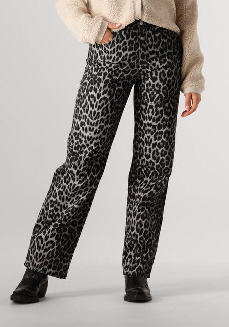Bruine NEO NOIR Lange broeken SIMONA LEOPARD PANTS - large