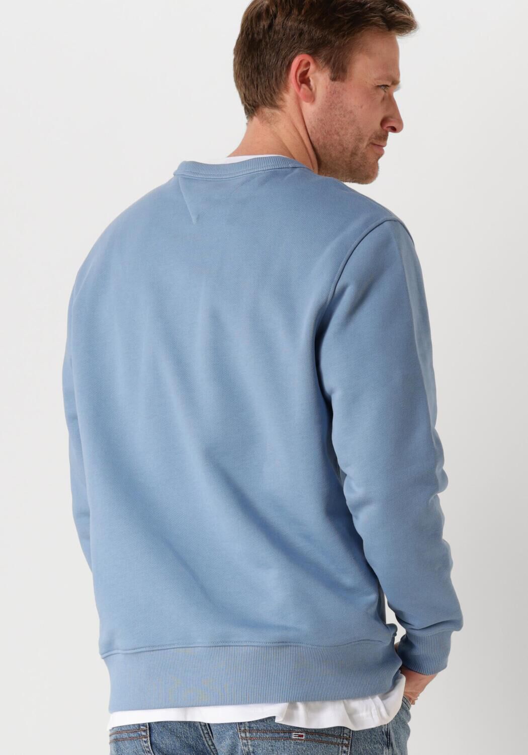 TOMMY JEANS Heren Truien & Vesten Tjm Reg Badge Crew Ext Blauw
