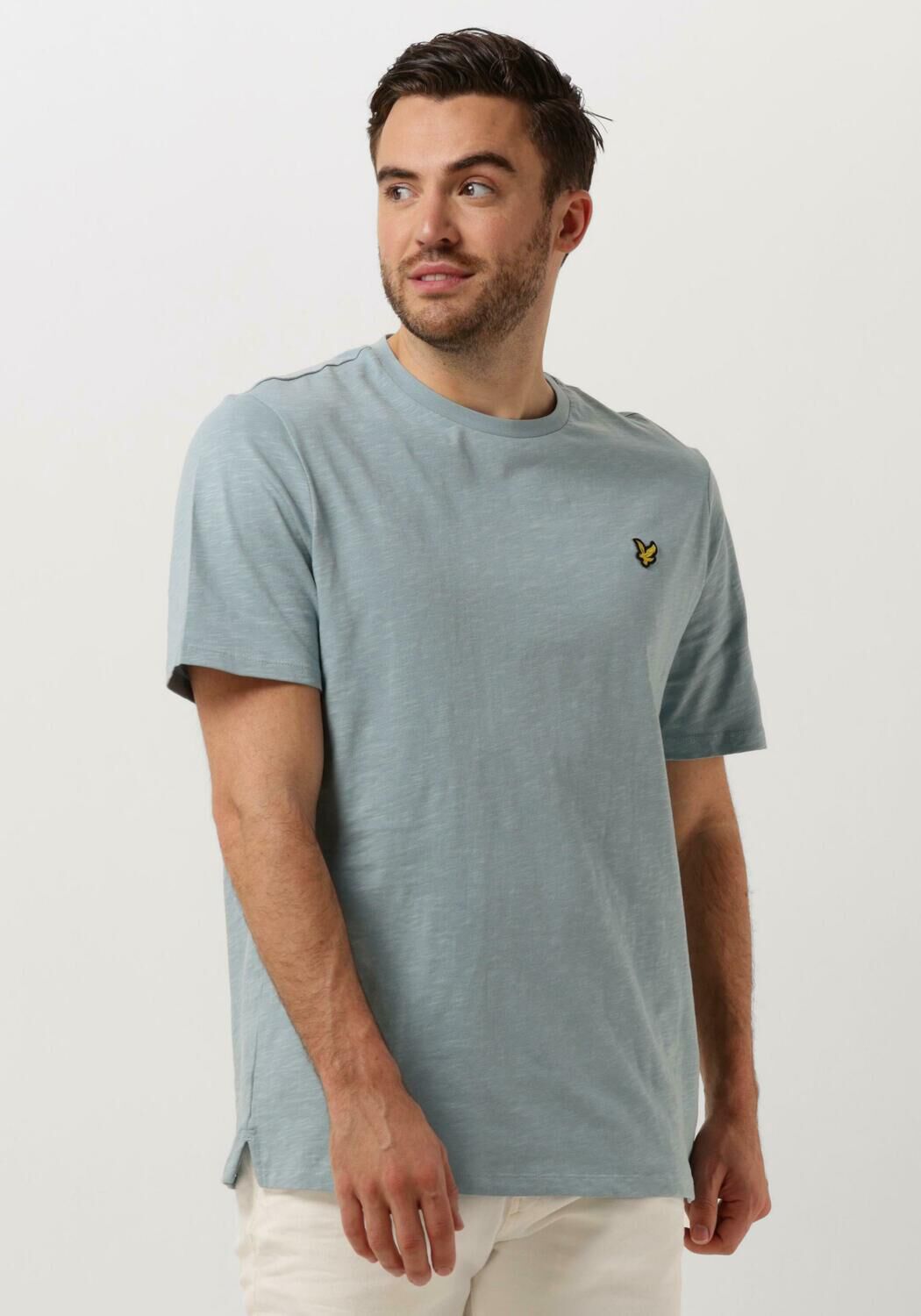 LYLE & SCOTT Heren Polo's & T-shirts Slub T-shirt Blauw