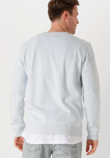 Blauwe CAST IRON Trui LONG SLEEVE R-NECK REGULAR FIT TWILL - large
