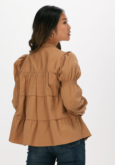 Camel LEVETE ROOM Blouses ISLA SOLID 15 - large