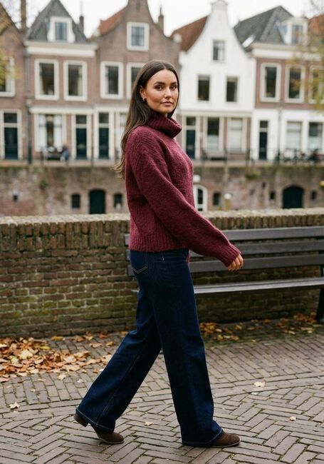 Bordeaux Y.A.S. Trui YASLAMBI LS KNIT ROLLNECK PULLOVER - large