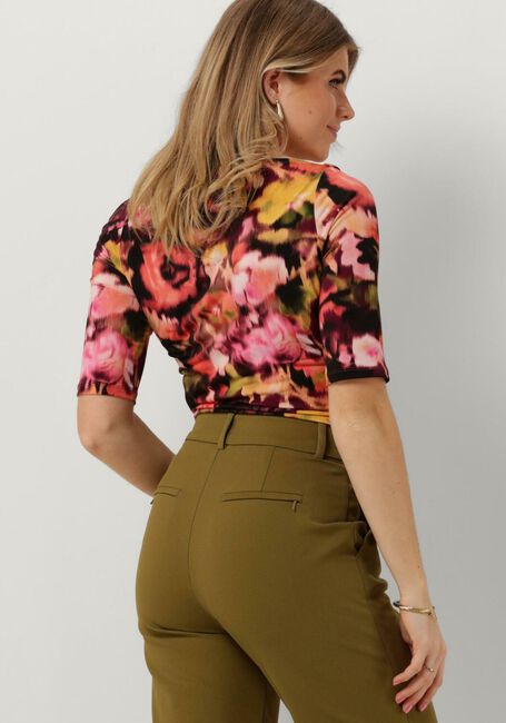 Multi VANILIA Top BLURRY BOAT NECK - large