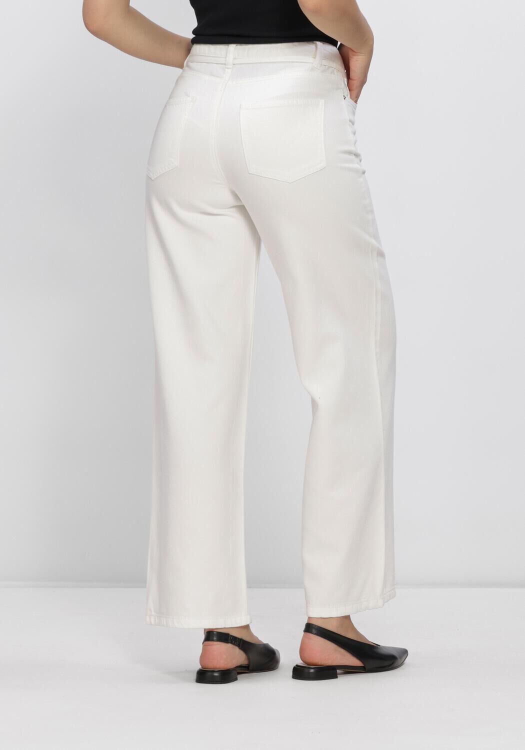 Blauwe OBJECT Wide jeans OBJROSIE MW WIDE JEANS - large