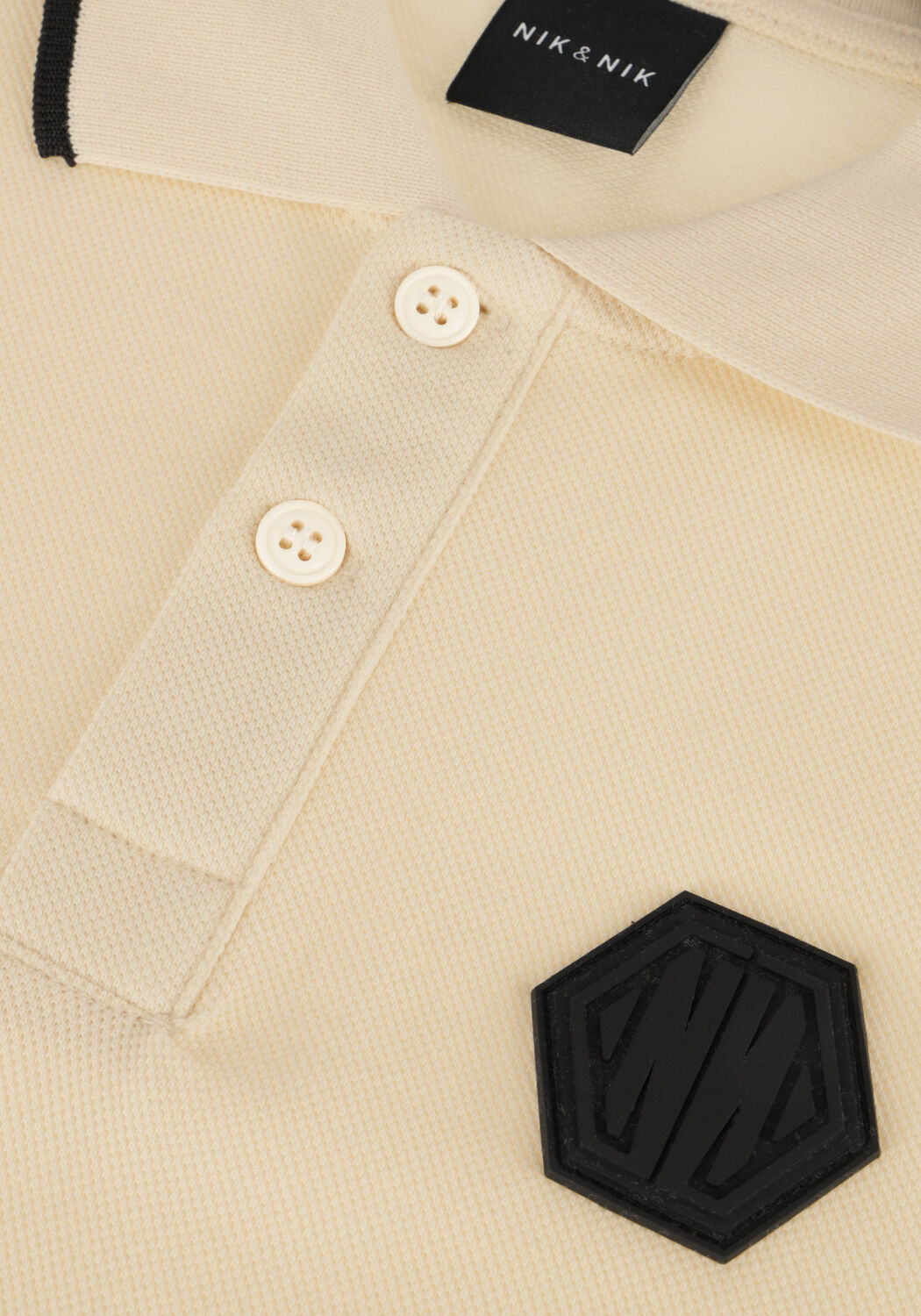 NIK & NIK Jongens Polo's & T-shirts Keyon Polo Ecru
