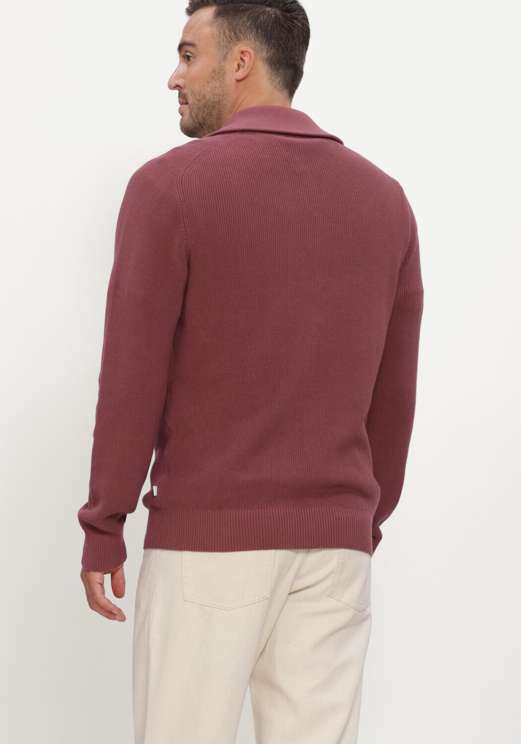Bordeaux JC RAGS Trui PULLOVER HALF ZIP EDGAR - large