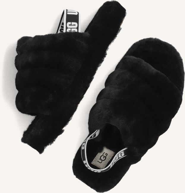 Zwarte UGG Pantoffels FLUFF YEAH SLIDE Zwarte UGG Pantoffels FLUFF YEAH SLIDE - large