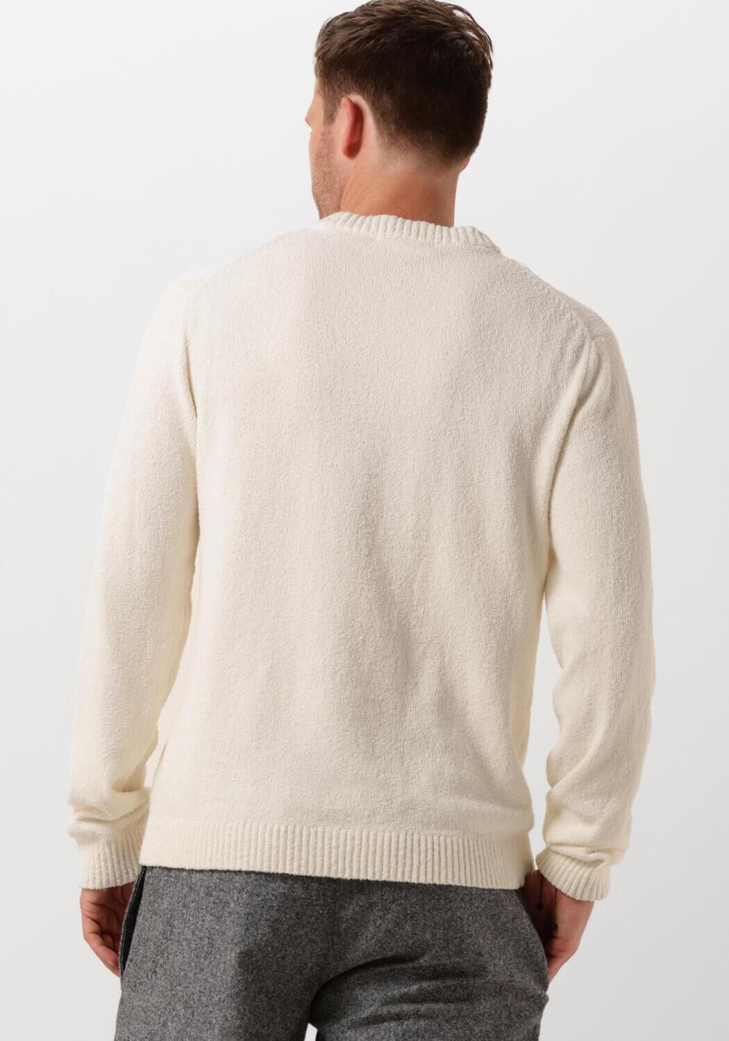 SELECTED HOMME Heren Truien & Vesten Slhneil Ls Knit Neps Crew Neck Beige