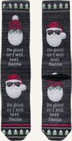 Zwarte XPOOOS Sokken XMAS BE GOOD - medium