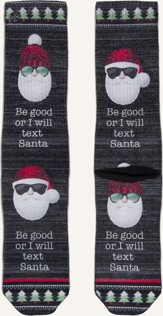 Zwarte XPOOOS Sokken XMAS BE GOOD Zwarte XPOOOS Sokken XMAS BE GOOD - large
