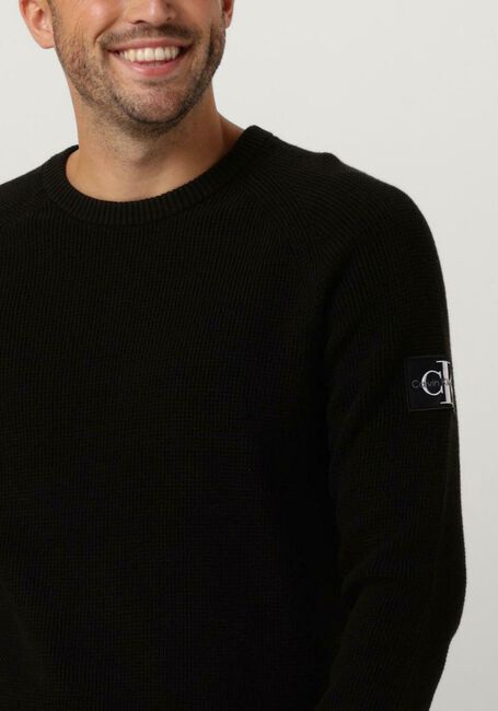 Zwarte CALVIN KLEIN Sweater BADGE EASY SWEATER - large