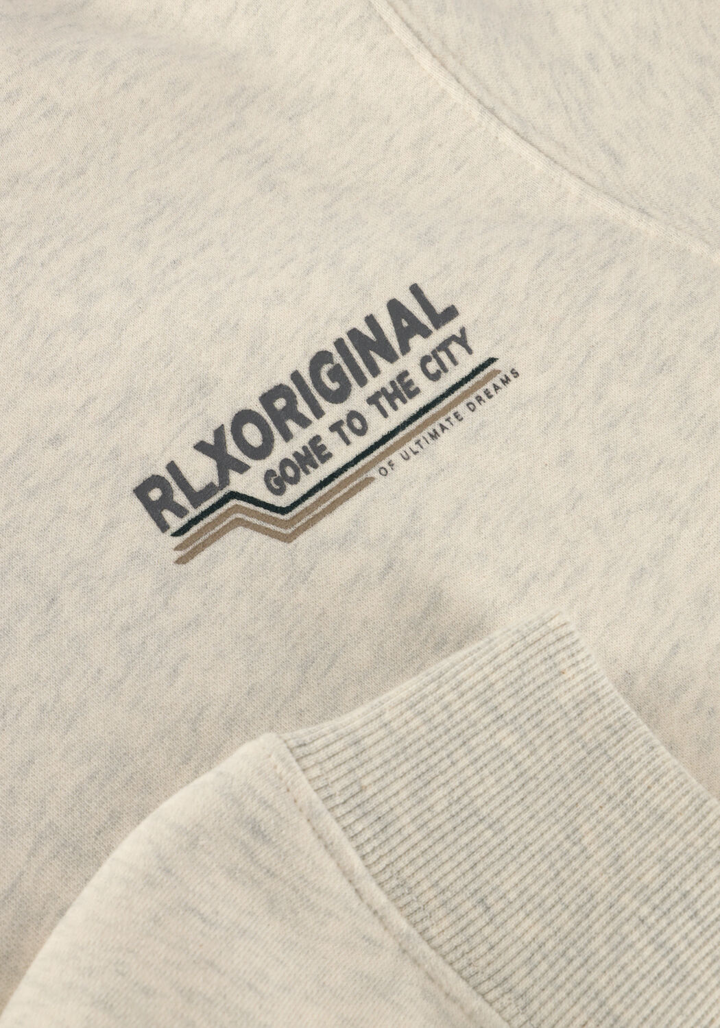 Grijze RELLIX Sweater HOODIE RLXORIGINAL BACKPRINT - large