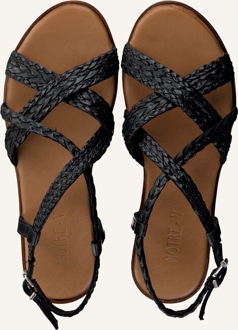 Zwarte NOTRE-V Platte sandalen 431015 Zwarte NOTRE-V Platte sandalen 431015 - large