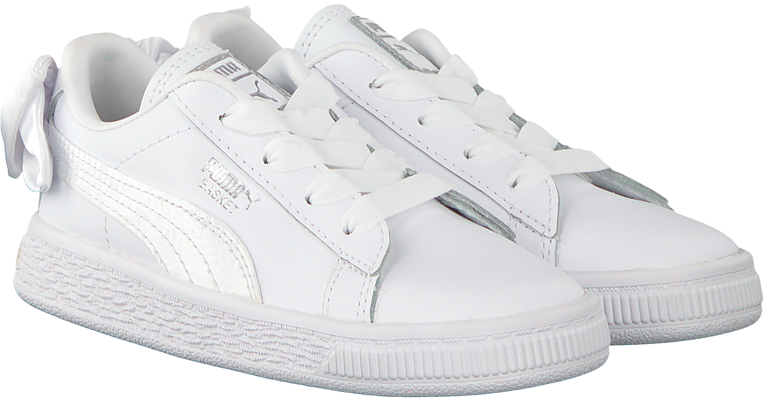 puma bow shoes white