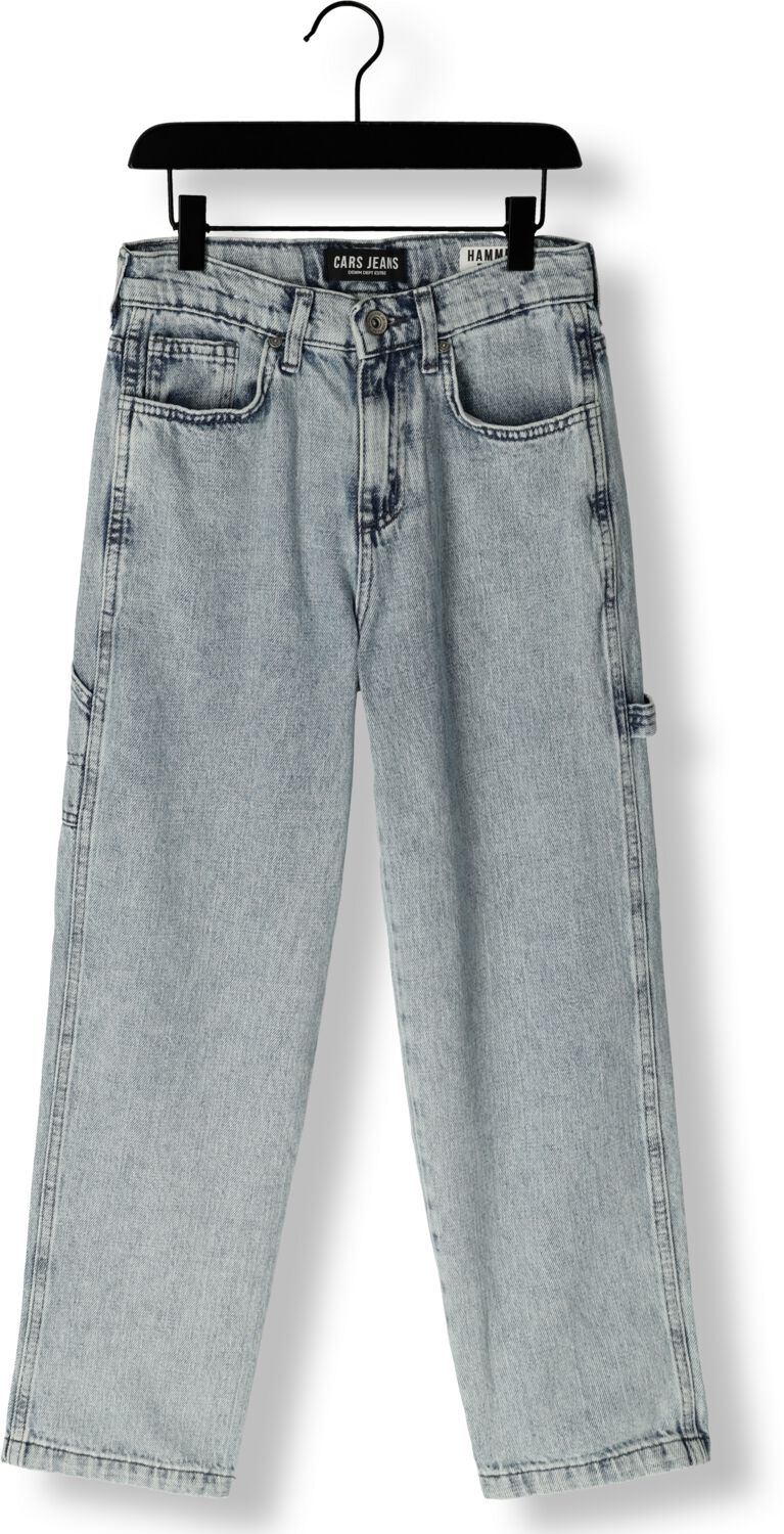 Cars straight fit jeans HAMMERS bleached used Blauw Jongens Stretchdenim 152