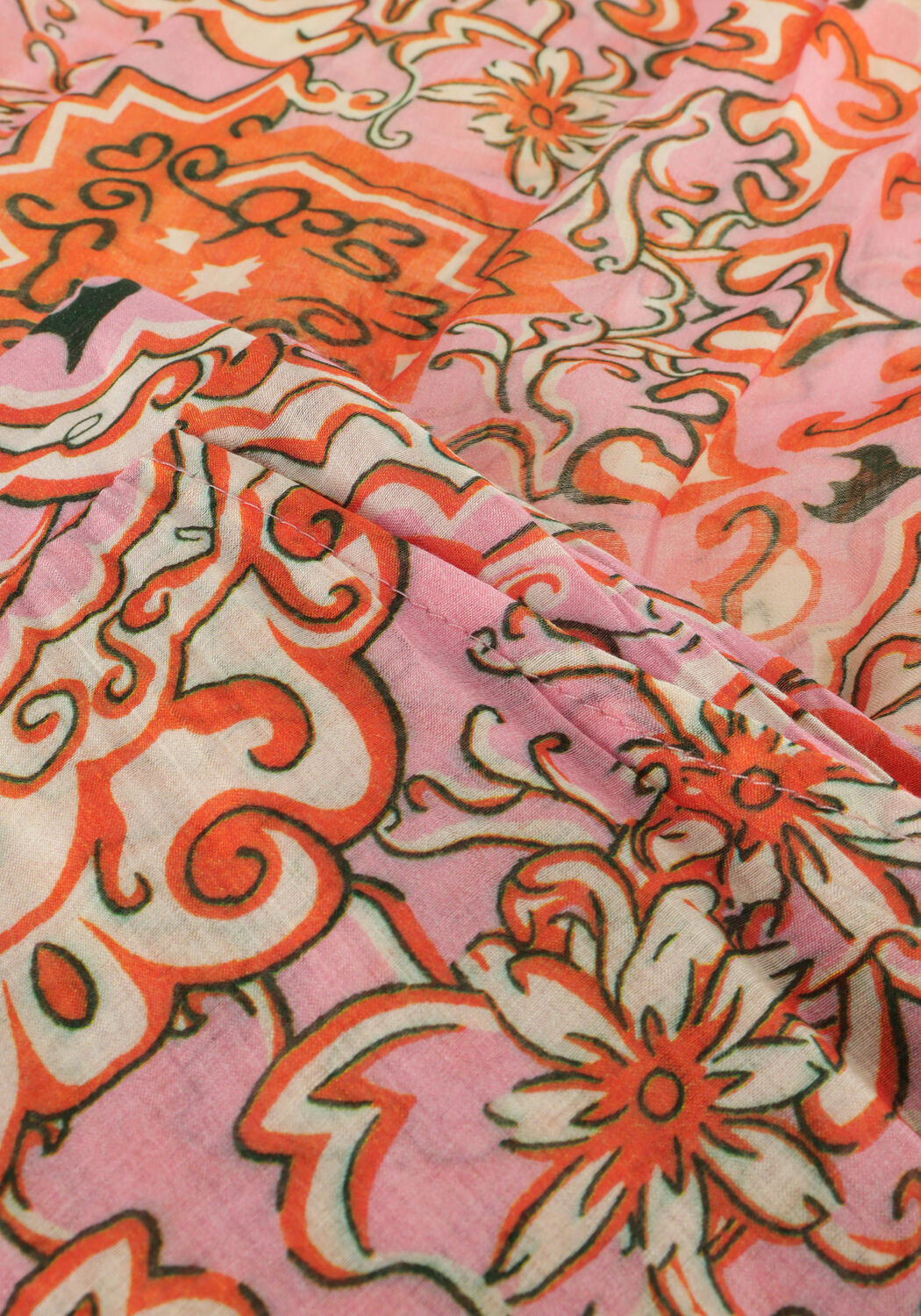 Oranje OBJECT Wijde broek OBJHOLLY HW PANT 138 - large