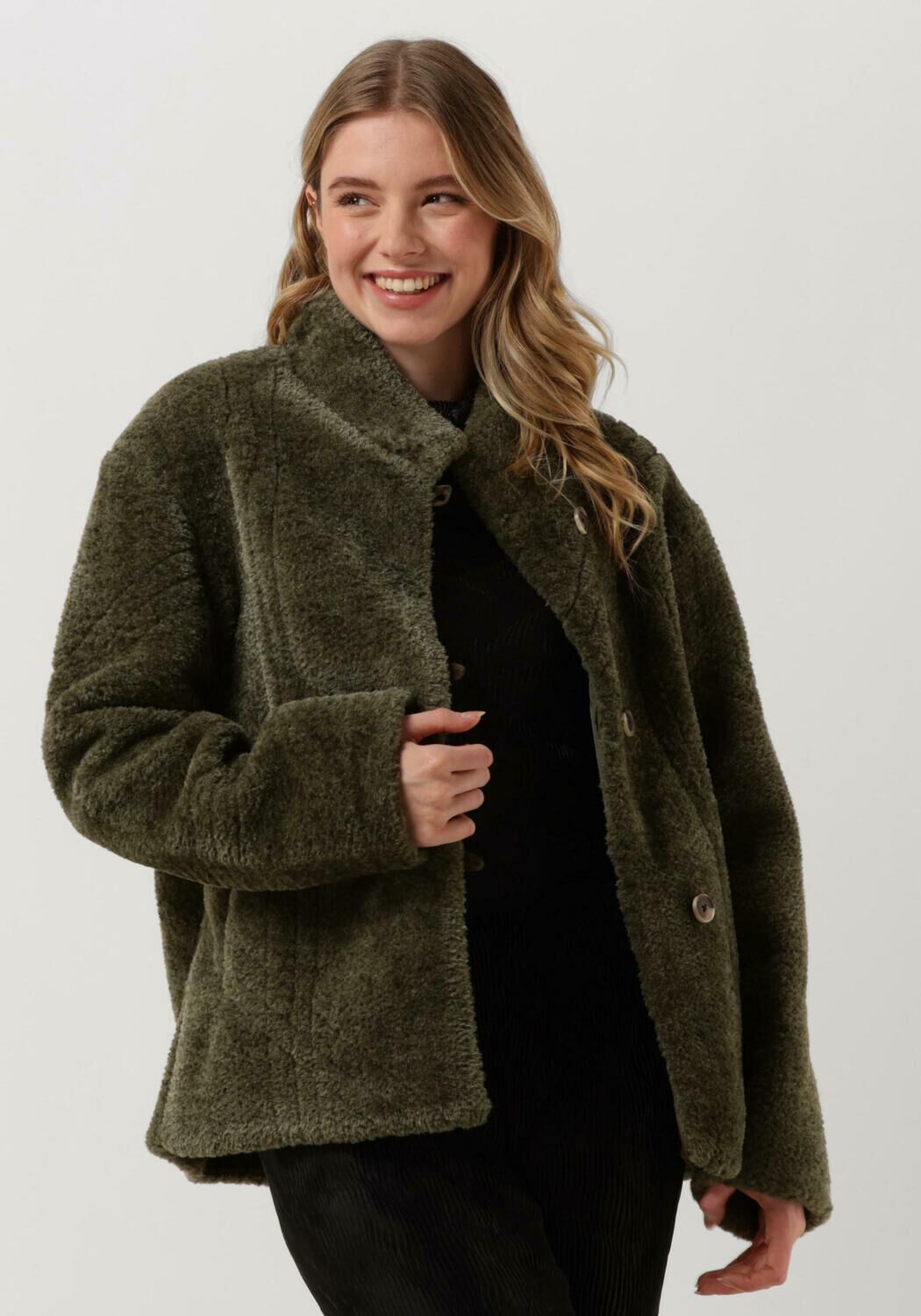 Ava apparel teddy jacket top