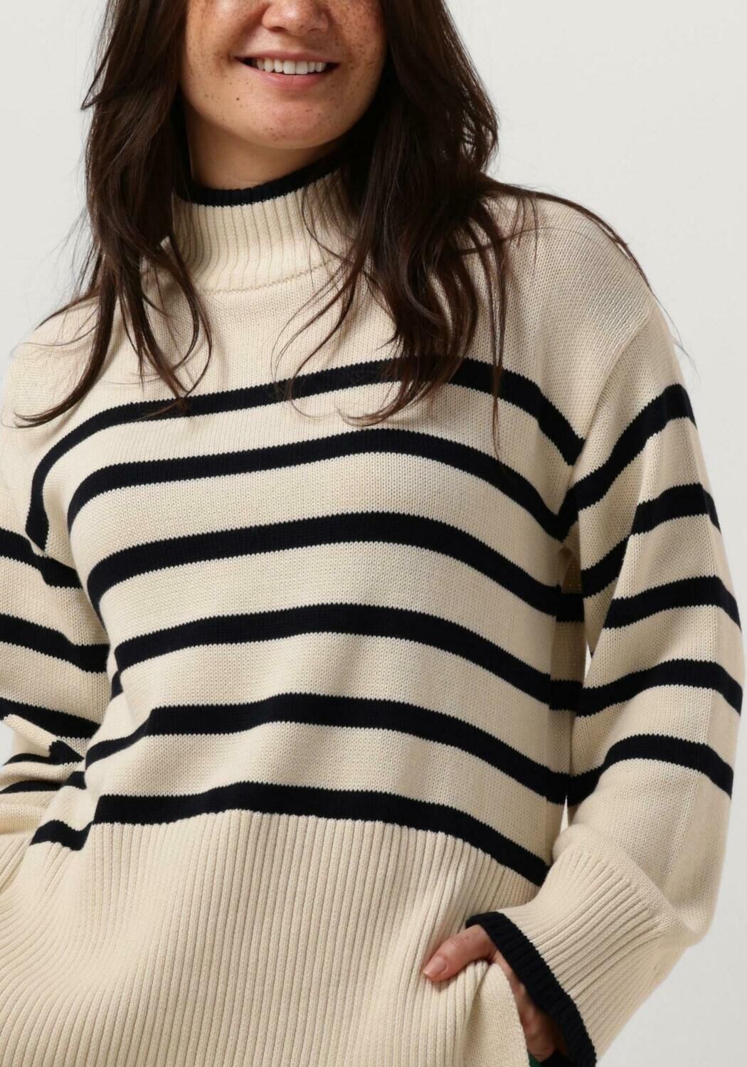 MINUS Dames Truien & Vesten Leonie Turtleneck Knit Pullover Ecru