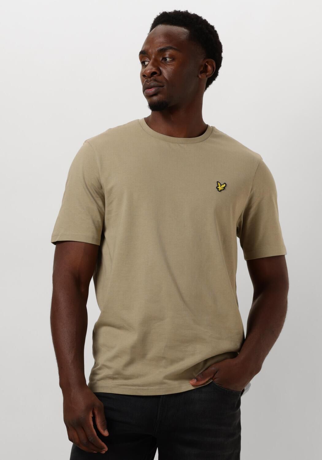 LYLE & SCOTT Heren Polo's & T-shirts Plain T-shirt Groen