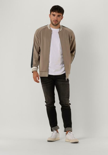 Taupe CRUYFF Vest SANTINO SCUBA TRACK TOP - large