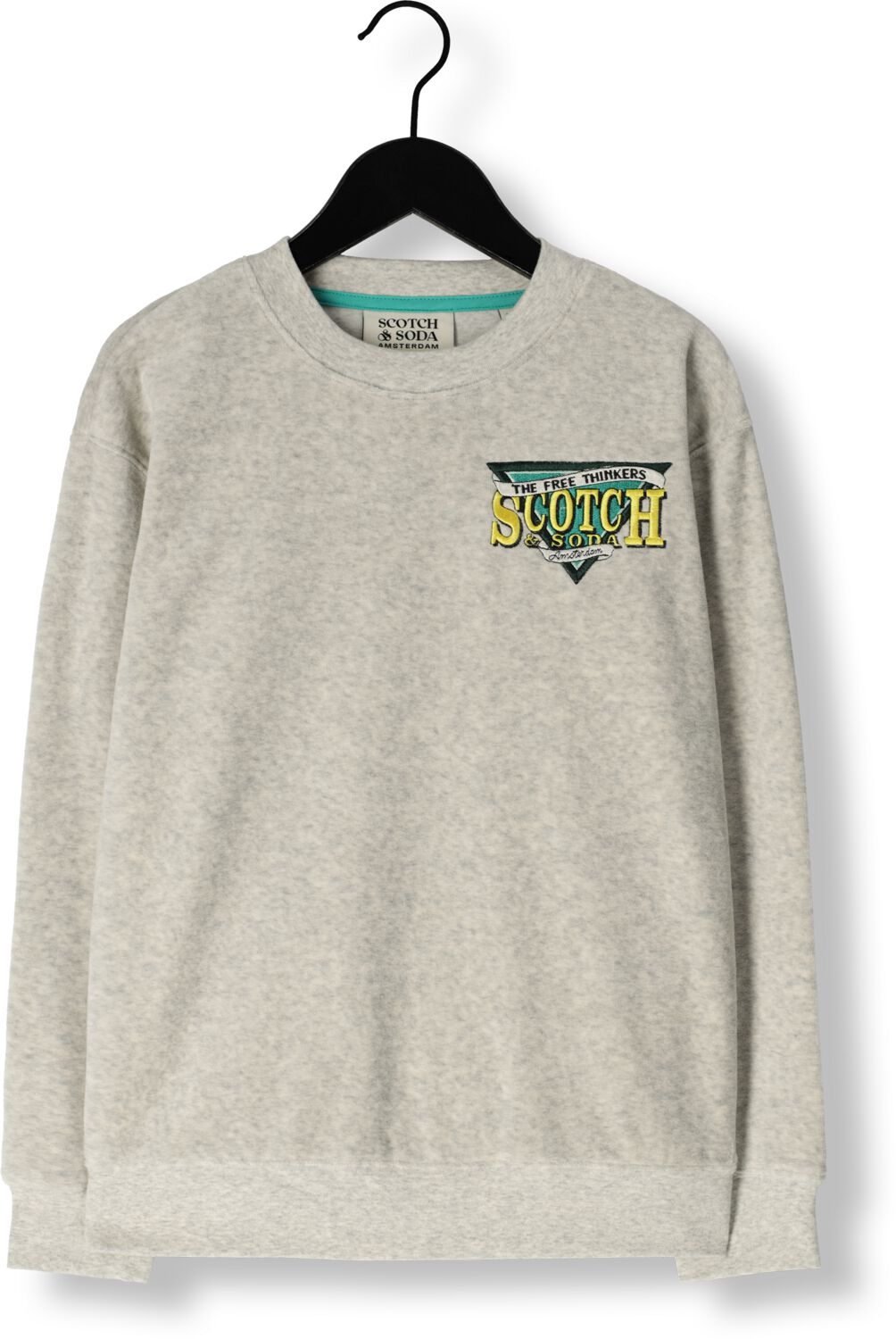 SCOTCH & SODA Jongens Truien & Vesten Towelling Sweatshirt Lichtgrijs