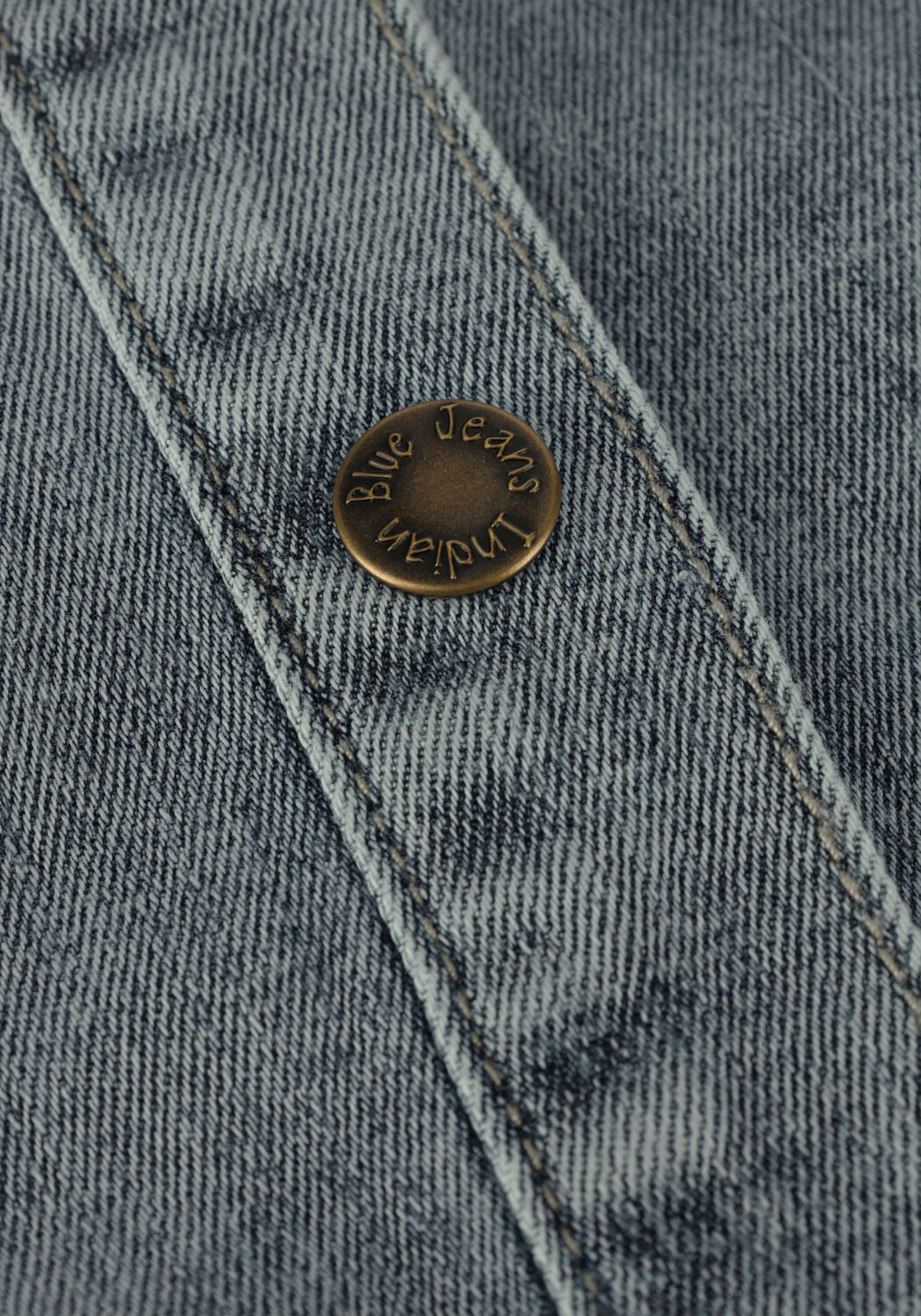 Blauwe INDIAN BLUE JEANS Gilet DENIM PRINTED GILET - large