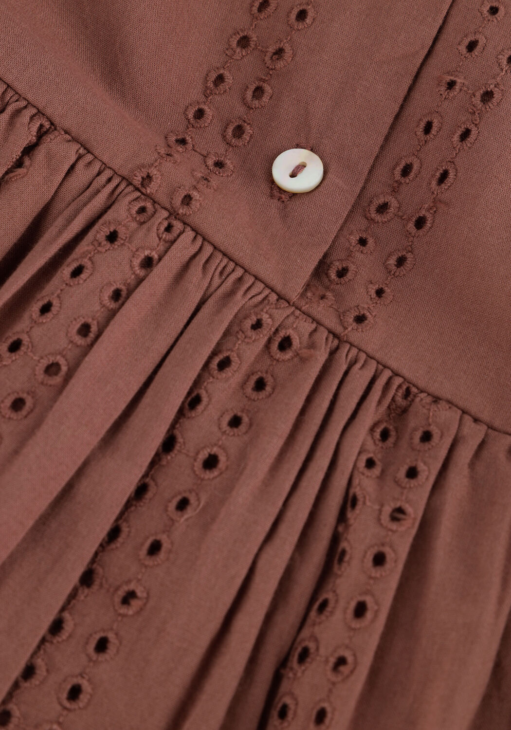 Paarse MARMAR COPENHAGEN Mini jurk DELA BRODERIE ANGLAISE - large