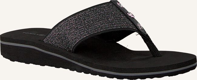 Zwarte TOMMY HILFIGER Teenslippers ELEVATED METALLIC BEACH SANDAL Zwarte TOMMY HILFIGER Teenslippers ELEVATED METALLIC BEACH SANDAL - large