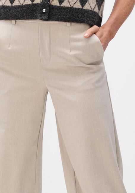 Beige OBJECT Wijde broek OBJLISA WIDE PANT - large