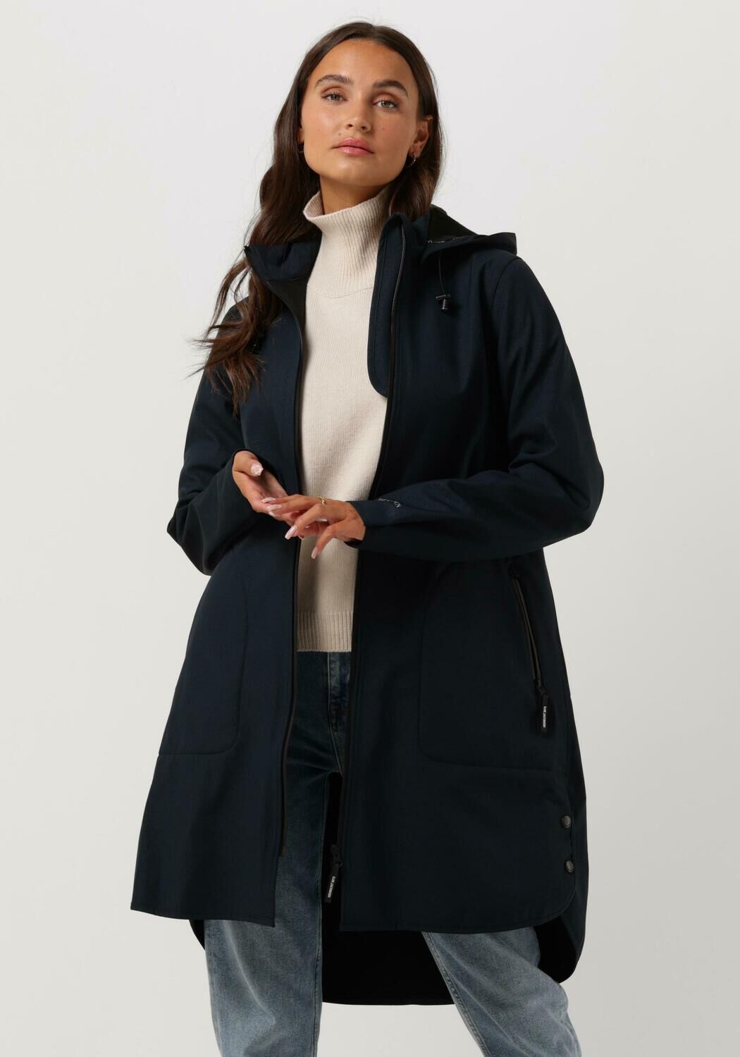 Regenjas dames on sale donkerblauw