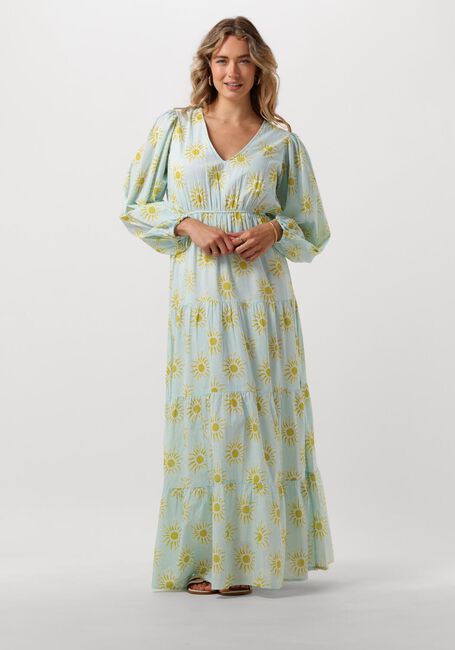 Lichtblauwe OMODA ATELIER Maxi jurk X KAE      - large