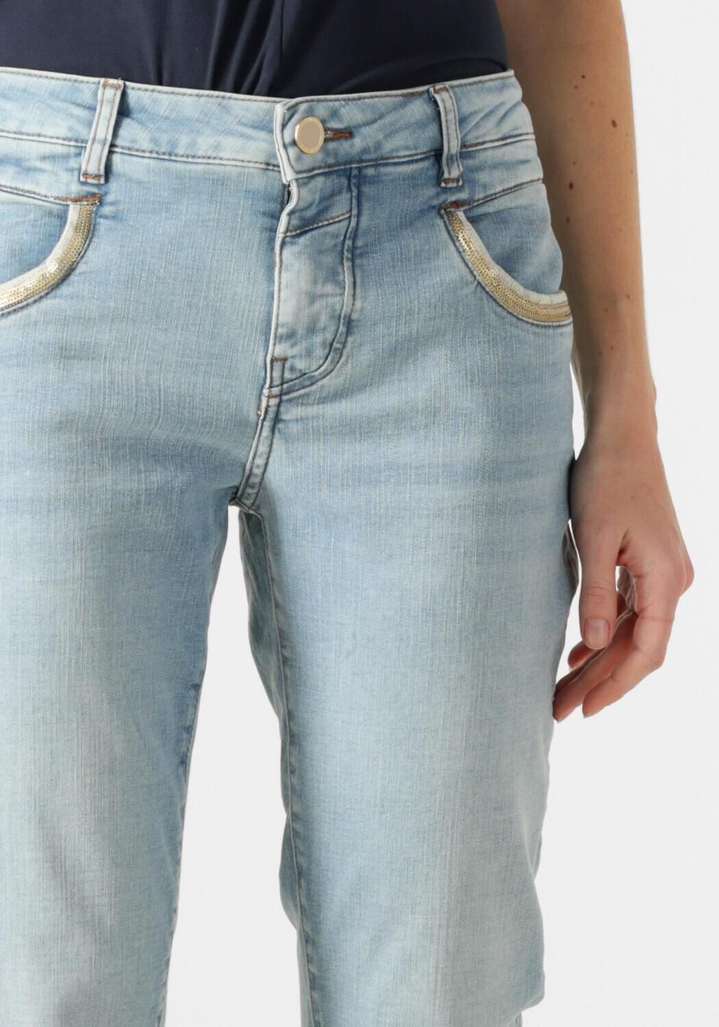 MOS MOSH Dames Jeans Mmnaomi Light Perla Jeans Lichtblauw
