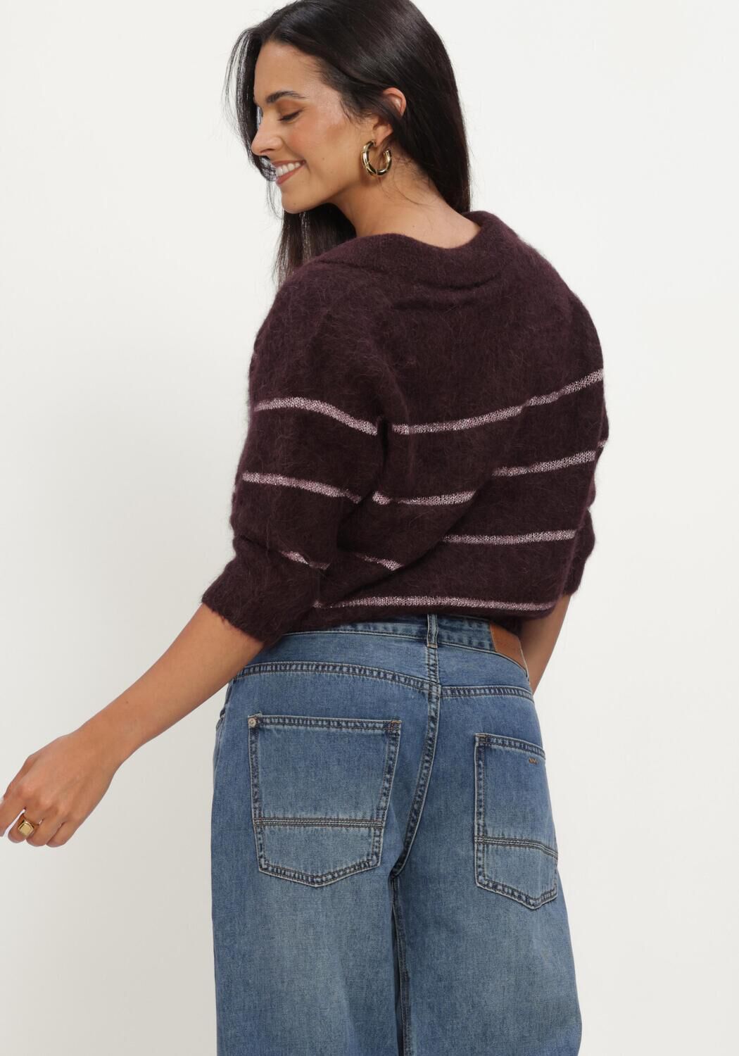 Bordeaux BEAUMONT Trui HELENE PULLOVER - large