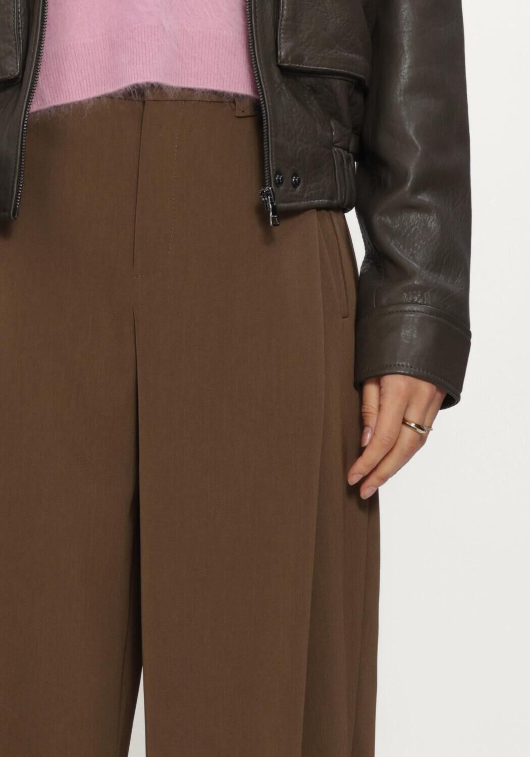 Bruine DRYKORN Wijde broek UNPACK - large