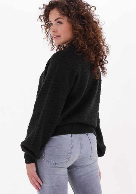 Zwarte Y.A.S. Vest YASBETRICIA LS KNIT CARDIGAN - large