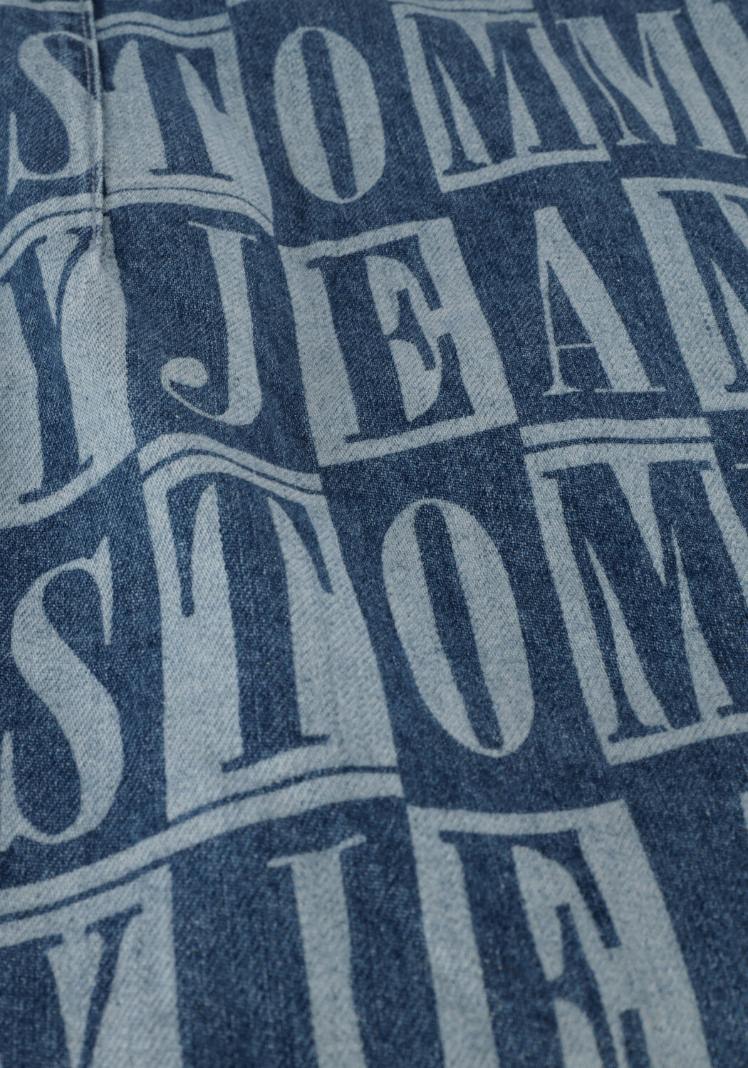 Blauwe TOMMY JEANS Minirok TJW TJ DENIM SPELLOUT MINI SKIRT - large