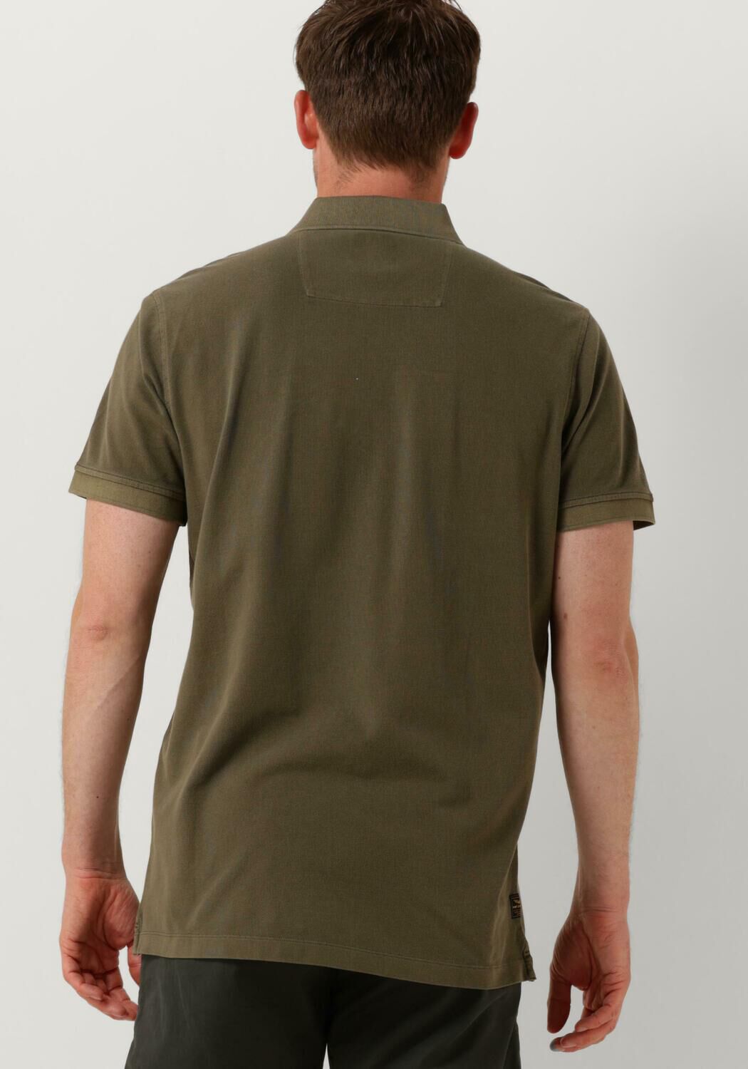 PME LEGEND Heren Polo's & T-shirts Short Sleeve Polo Pique Garment Dye Groen