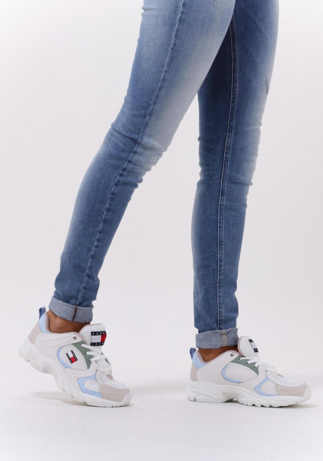 Witte TOMMY JEANS Lage sneakers TOMMY JEANS CITY RUNNER WOMEN - large