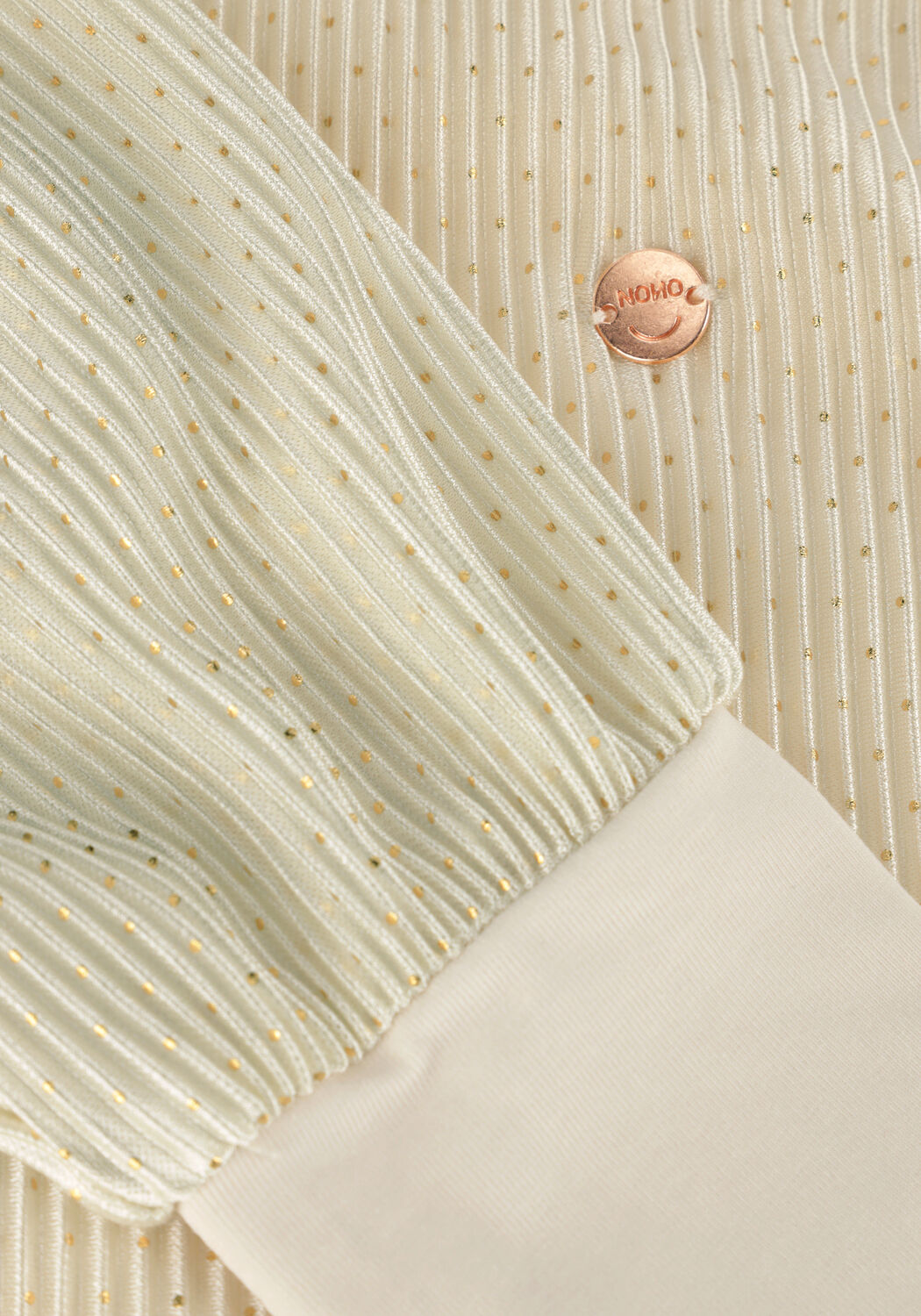 Gouden NONO Blouses TISJA PLISSEE BLOUSE - large