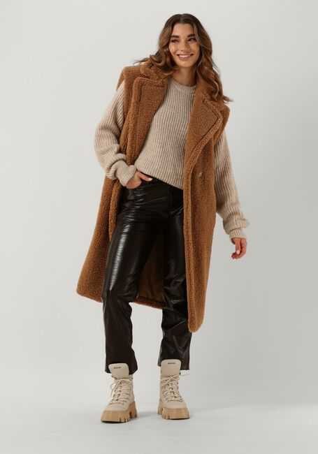 Camel NOTRE-V Gilet TEDDY GILET Camel NOTRE-V Gilet TEDDY GILET - large
