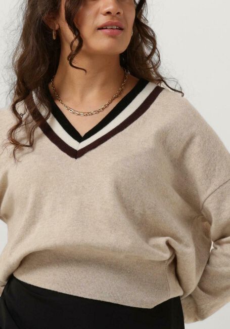 Beige VANILIA Trui MAGNOLIA SWEATER V - large