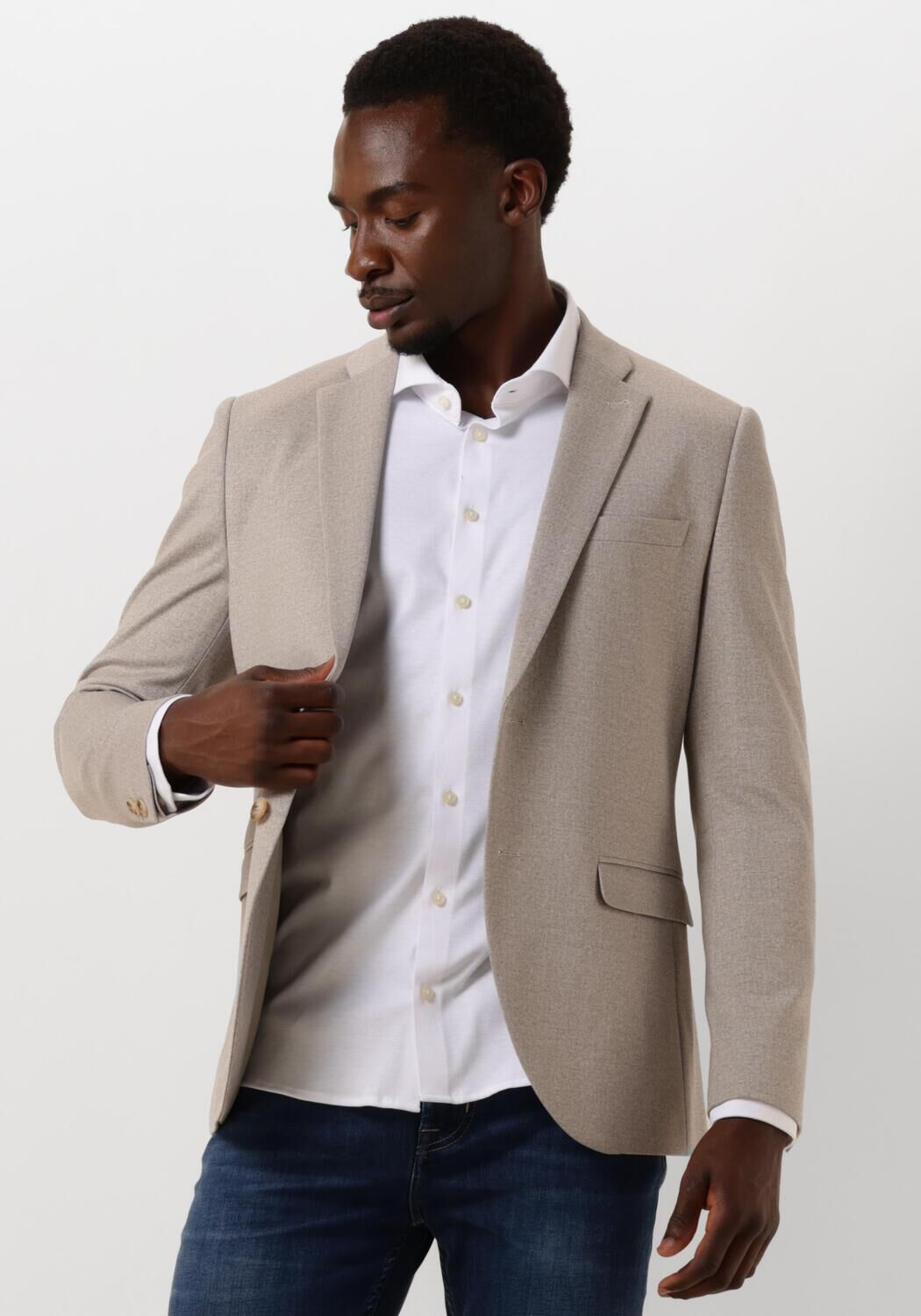 Matinique Beige Jersey Blazer Mageorge Beige Heren
