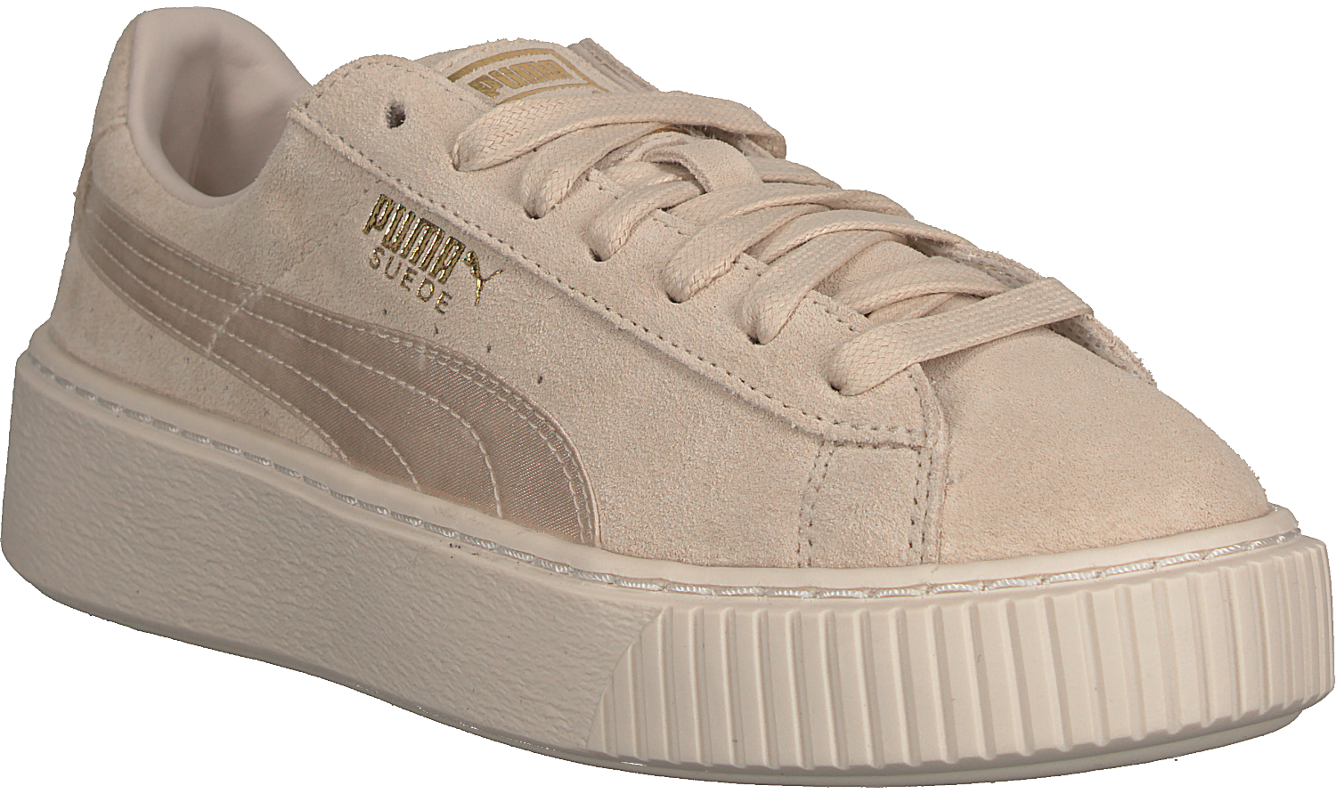 puma platform satin kaki