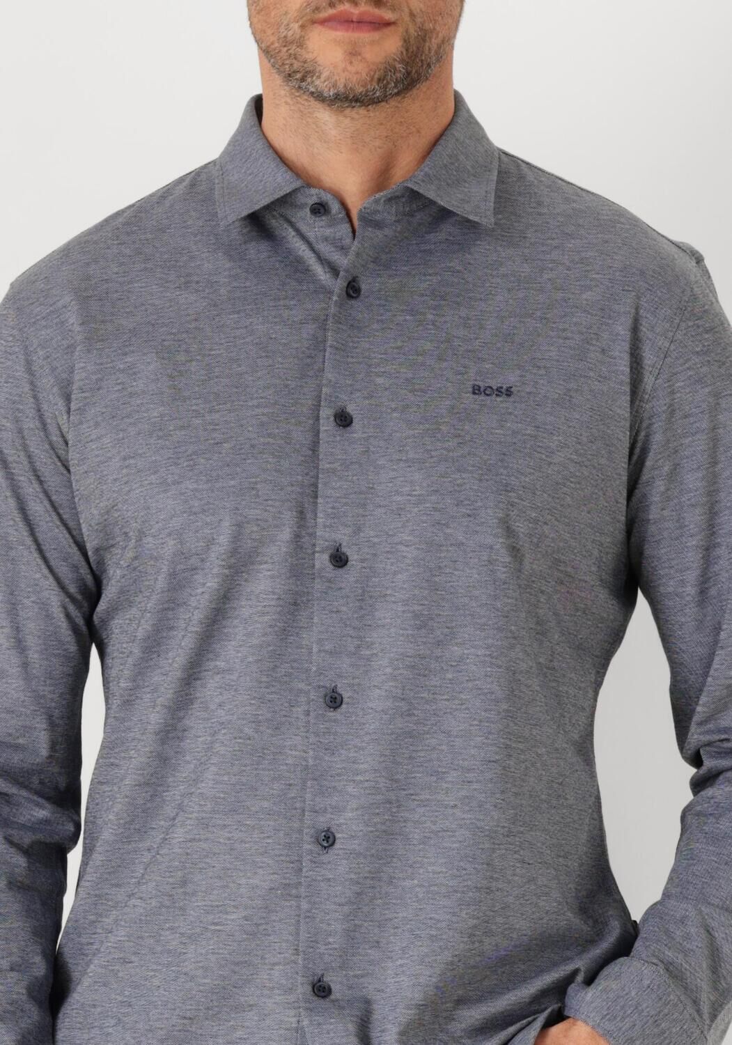 BOSS ORANGE Heren Overhemden Mysoft Grijs